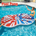 Inflatable pong raft pool party beer pong table